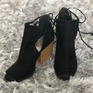 Black strappy Ankle Booties